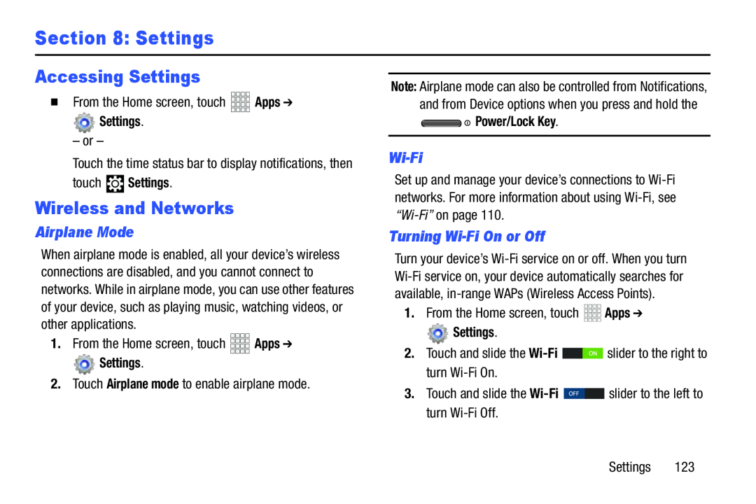 Wireless and Networks Galaxy Note 10.1 Verizon