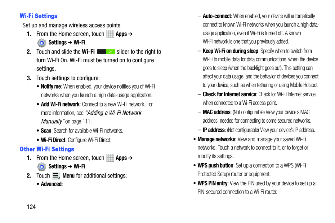 •Wi-FiDirect: Configure Wi-FiDirect Galaxy Note 10.1 Verizon