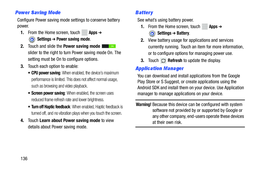 Application Manager Galaxy Note 10.1 Verizon