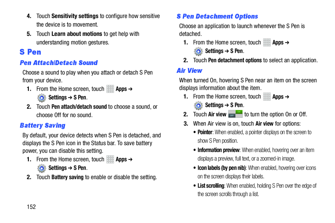 Pen Attach/Detach Sound Galaxy Note 10.1 Verizon