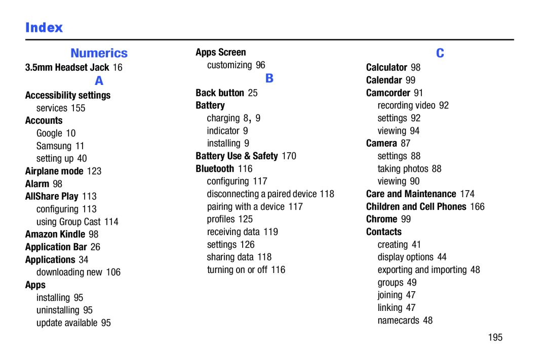 Index Galaxy Note 10.1 Verizon