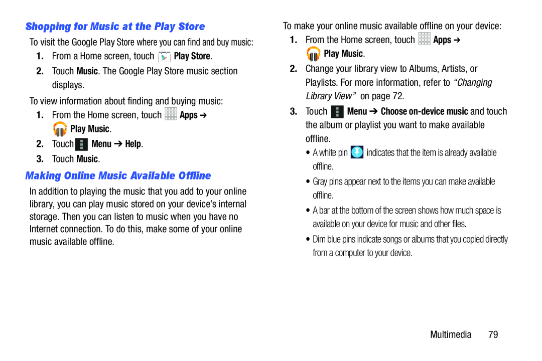 Making Online Music Available Offline Galaxy Note 10.1 Verizon