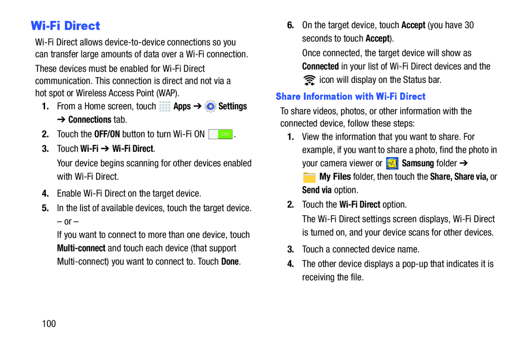 Wi-FiDirect Galaxy Note 10.0 Wi-Fi