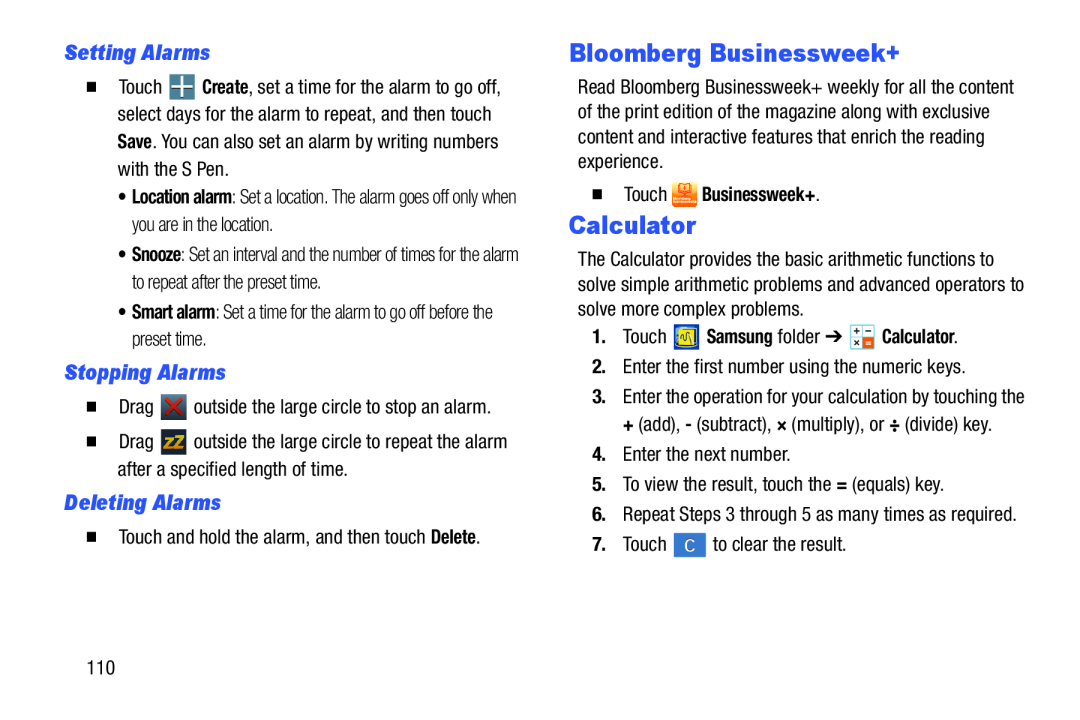 Calculator Galaxy Note 10.0 Wi-Fi