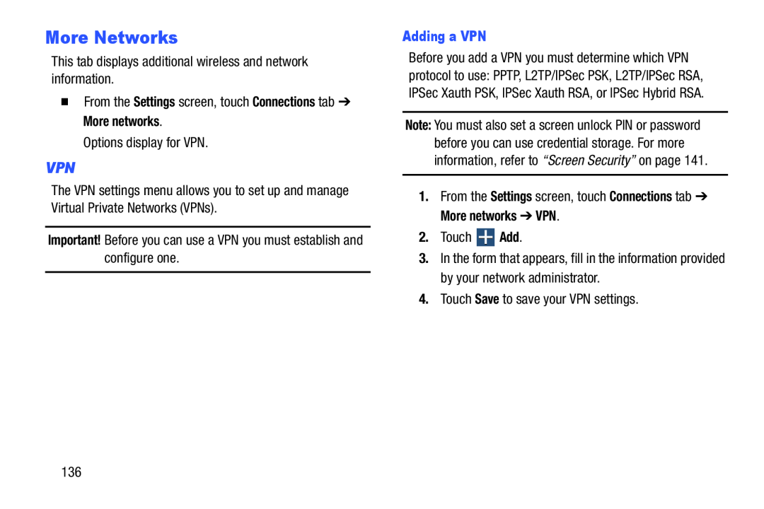 VPN More Networks