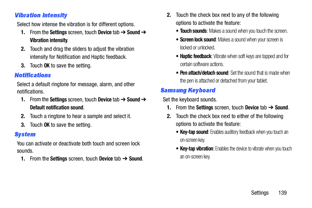 System Galaxy Note 10.0 Wi-Fi