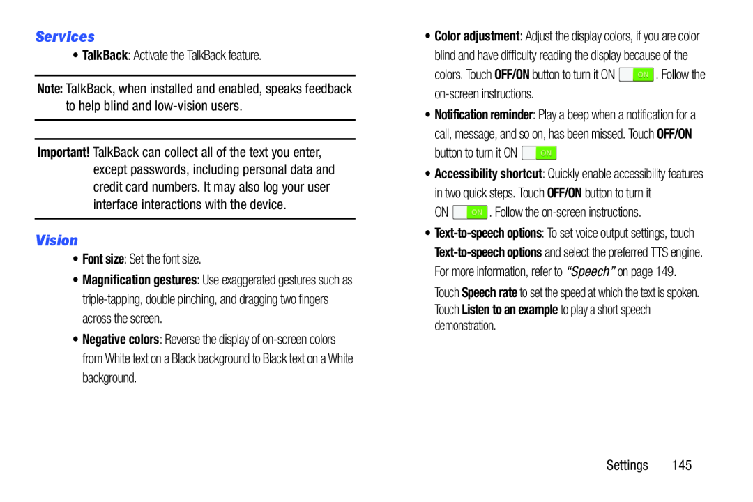 Services Galaxy Note 10.0 Wi-Fi