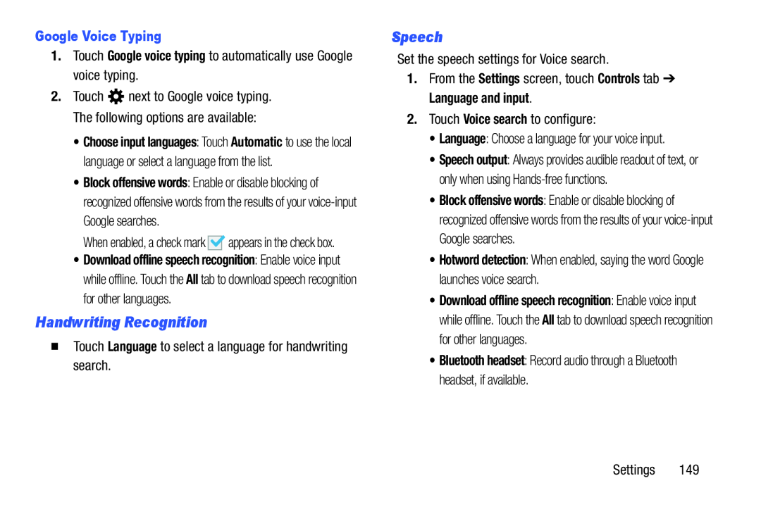 Handwriting Recognition Speech