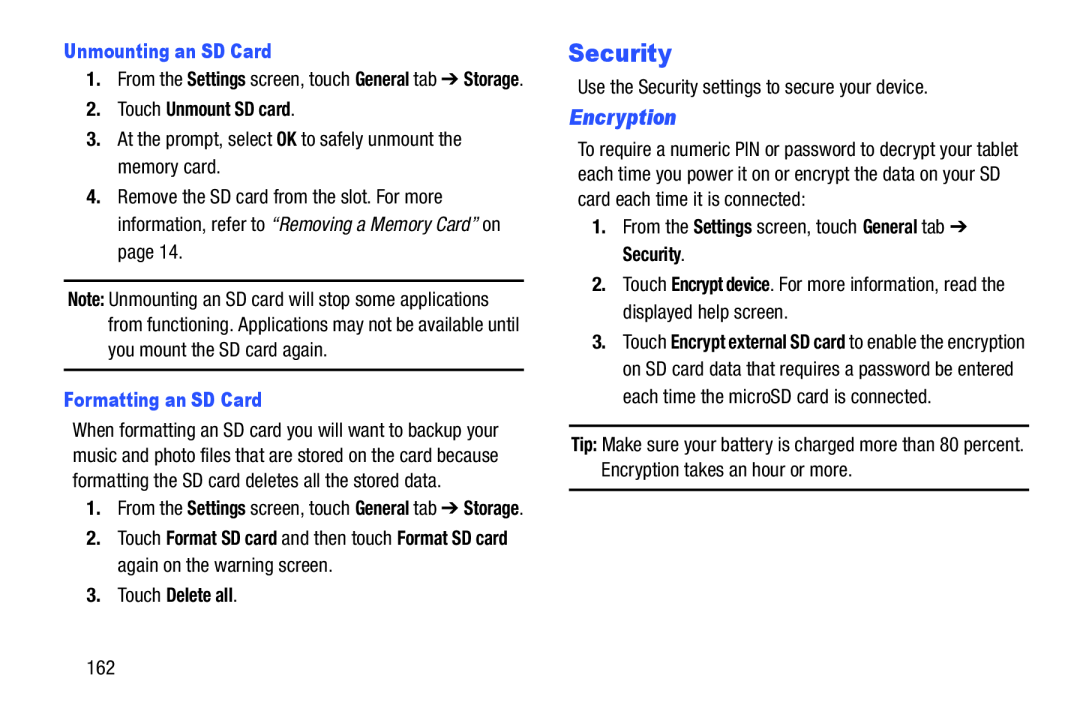 Security Galaxy Note 10.0 Wi-Fi