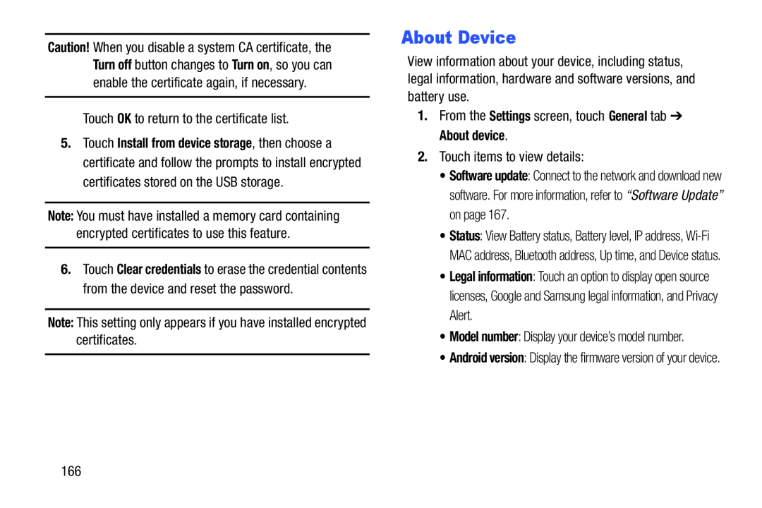 About Device Galaxy Note 10.0 Wi-Fi