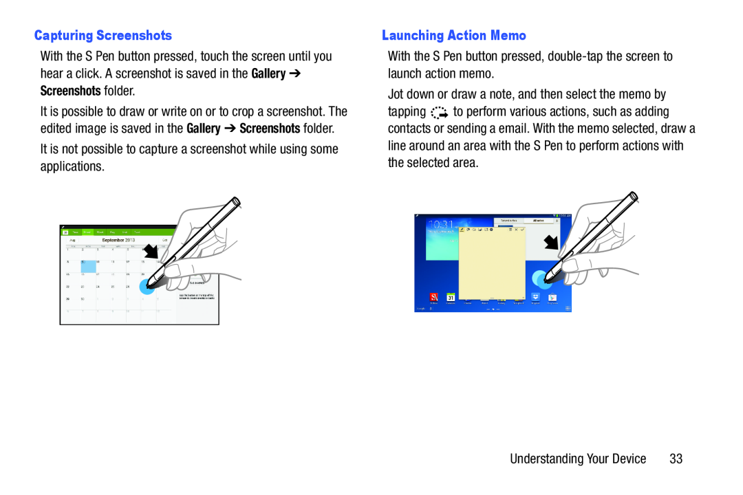 Capturing Screenshots Galaxy Note 10.0 Wi-Fi