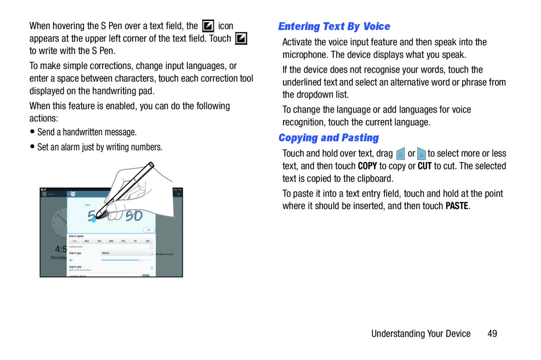 Entering Text By Voice Copying and Pasting