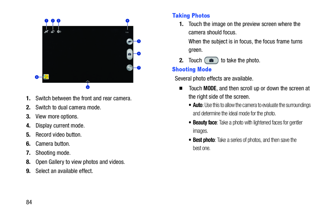 6.Camera button Galaxy Note 10.0 Wi-Fi