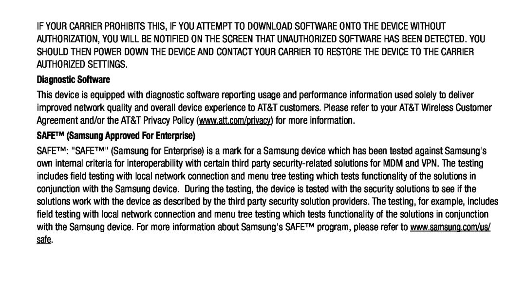 SAFE™ (Samsung Approved For Enterprise) Galaxy Note 8.0 AT&T