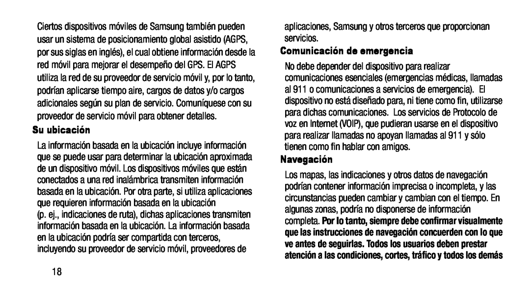 Comunicación de emergencia Galaxy Note 8.0 AT&T