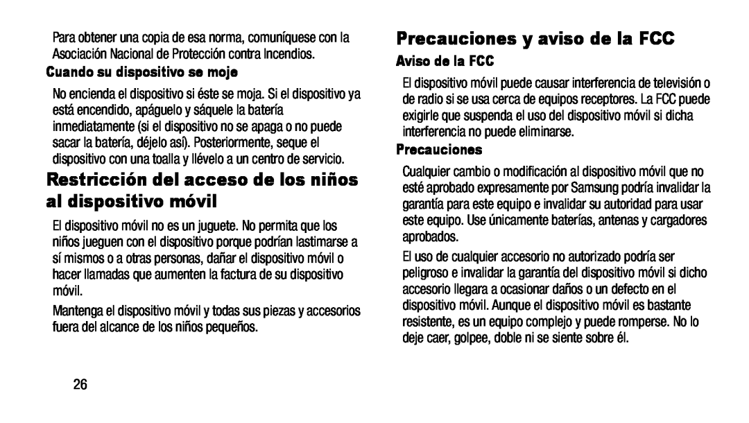 Precauciones Galaxy Note 8.0 AT&T