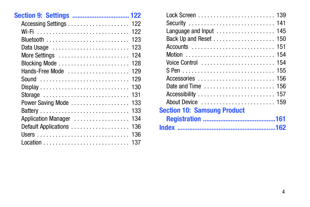 More Settings Galaxy Note 8.0 AT&T