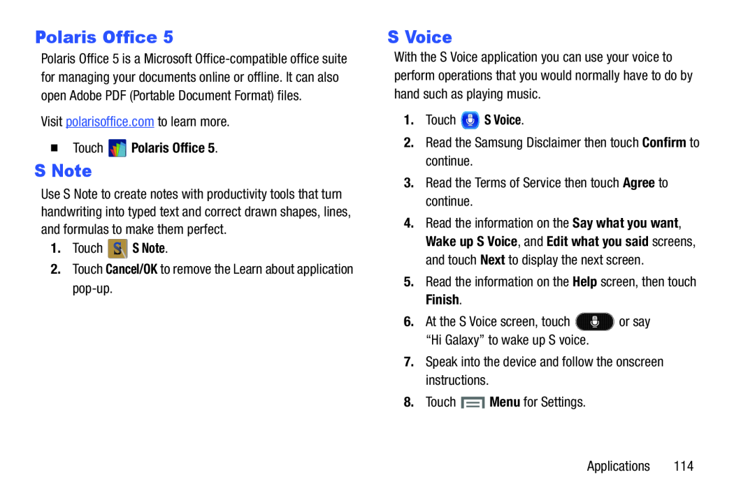 Polaris Office Galaxy Note 8.0 AT&T