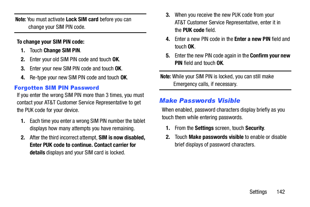 Make Passwords Visible Galaxy Note 8.0 AT&T