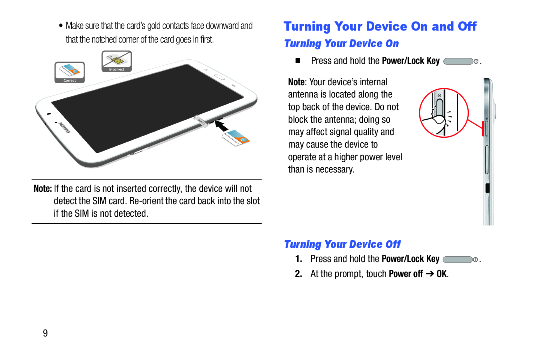 Turning Your Device Off Galaxy Note 8.0 AT&T