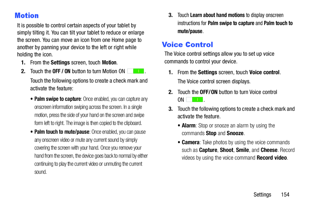 Motion Voice Control