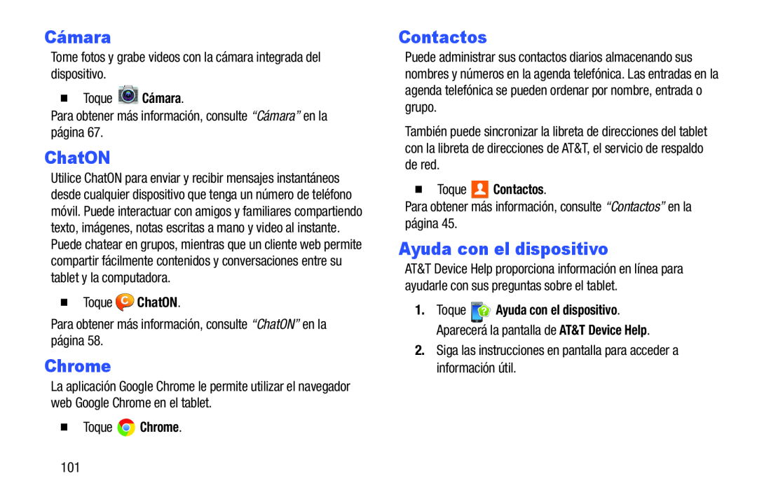 Ayuda con el dispositivo Galaxy Note 8.0 AT&T