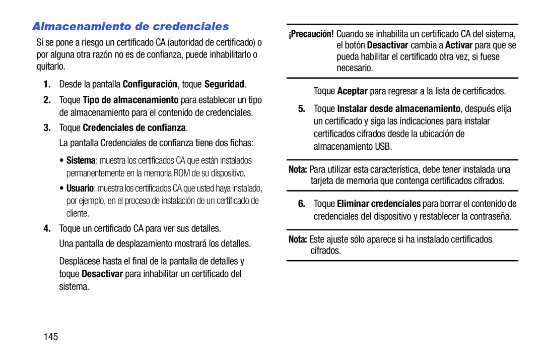 Almacenamiento de credenciales