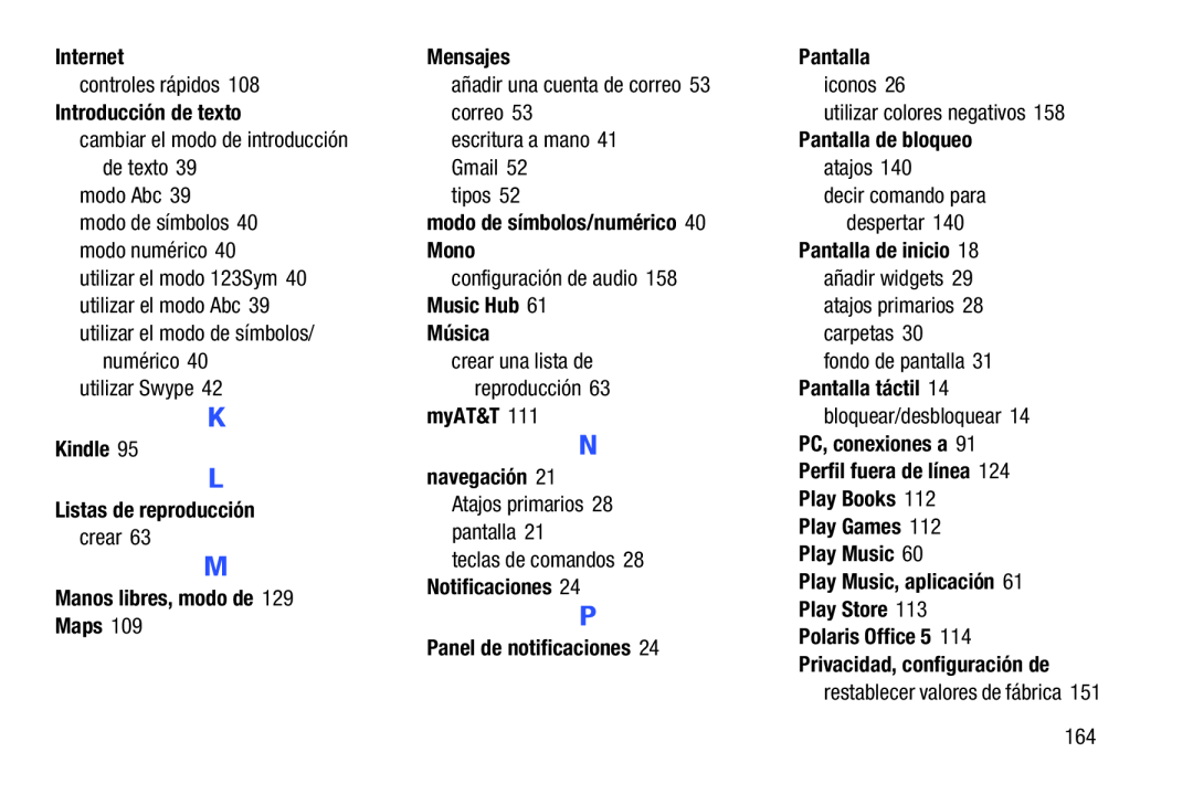 modo de símbolos/numérico Galaxy Note 8.0 AT&T