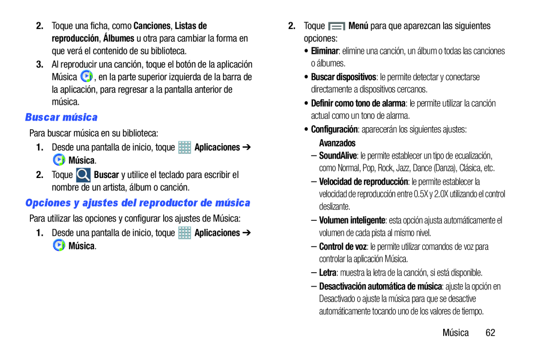 Buscar música Galaxy Note 8.0 AT&T