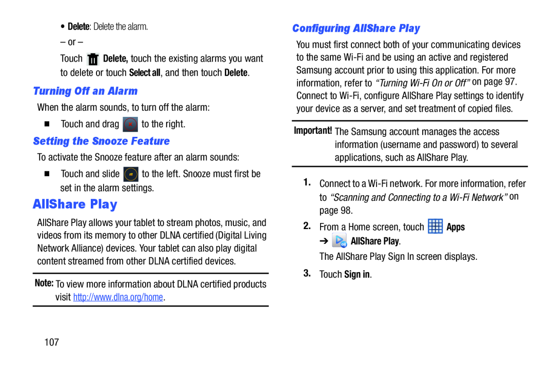 Configuring AllShare Play Galaxy Note 8.0 Wi-Fi