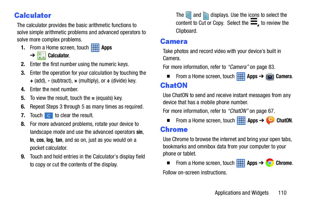 Calculator Galaxy Note 8.0 Wi-Fi