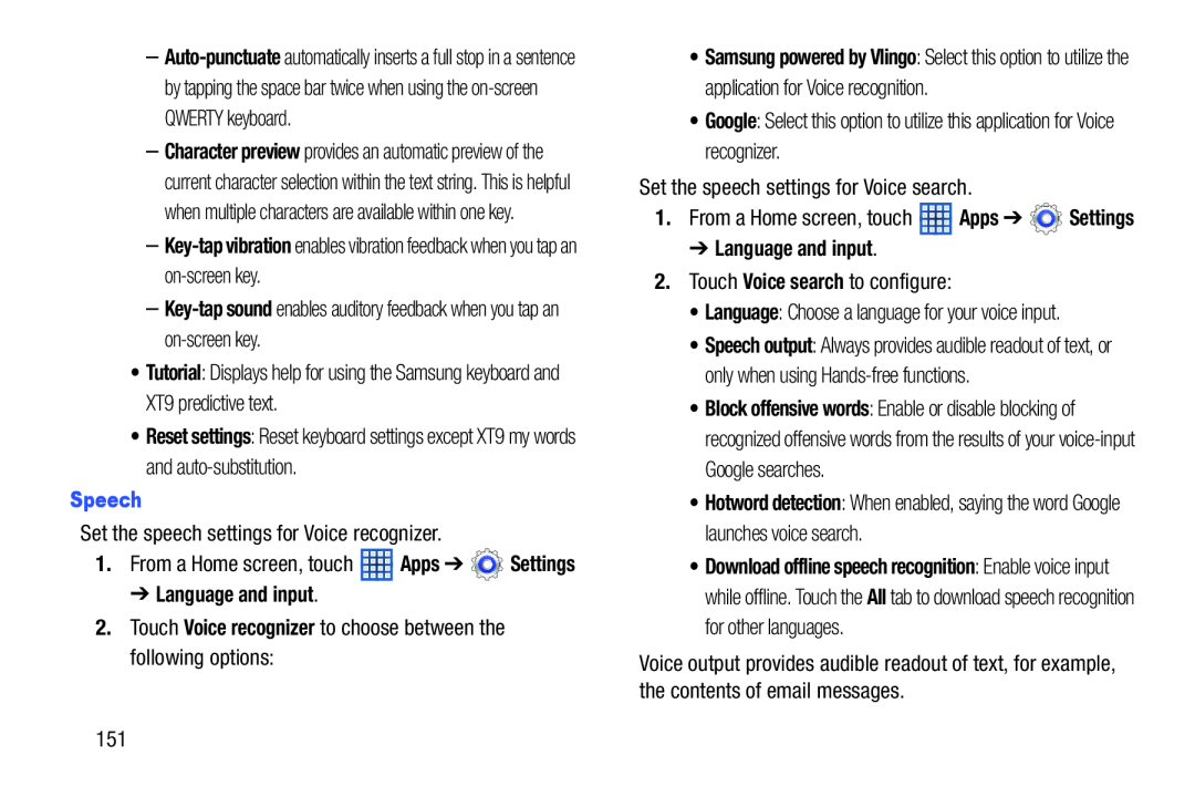 –Key-tapvibration enables vibration feedback when you tap an on-screenkey Galaxy Note 8.0 Wi-Fi