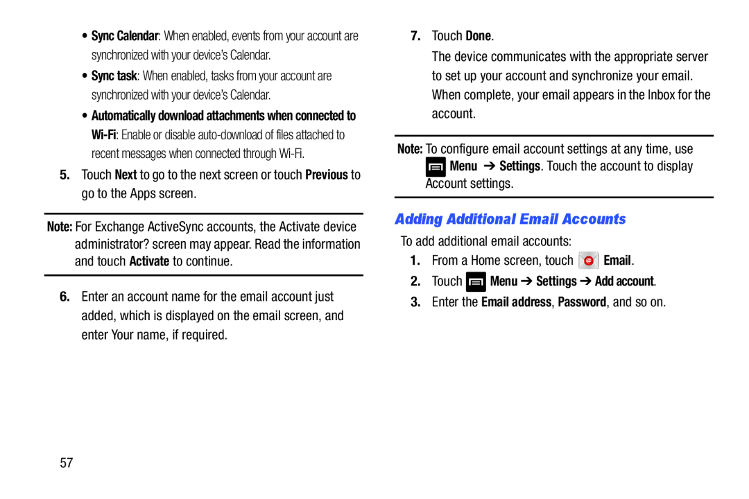 Adding Additional Email Accounts