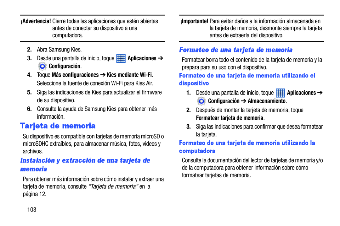 Instalación y extracción de una tarjeta de memoria Galaxy Note 8.0 Wi-Fi