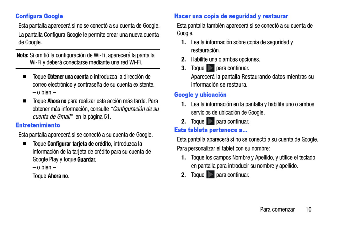 Hacer una copia de seguridad y restaurar Galaxy Note 8.0 Wi-Fi