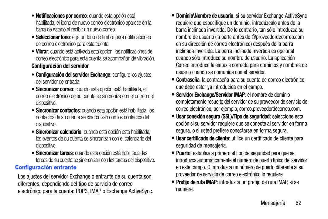 Configuración del servidor Configuración del servidor Exchange