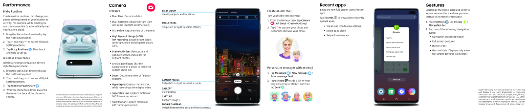 Swipe left or right to select a mode Galaxy S10 Unlocked