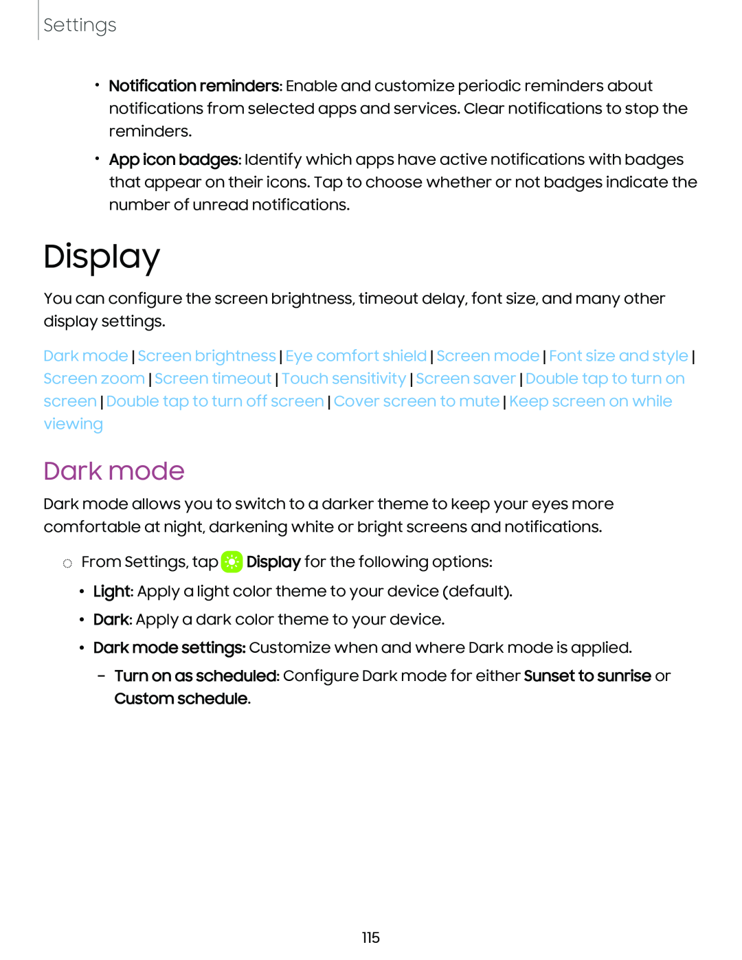 Display Galaxy Tab S7 FE AT&T