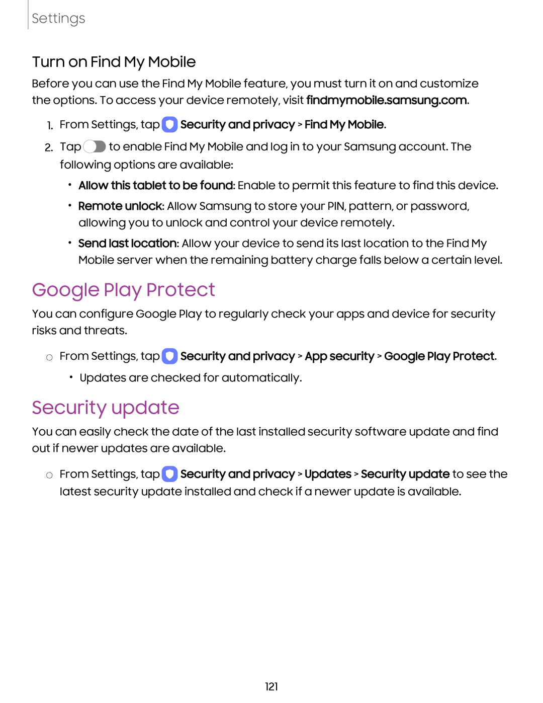 Security update Galaxy Tab S7 FE AT&T