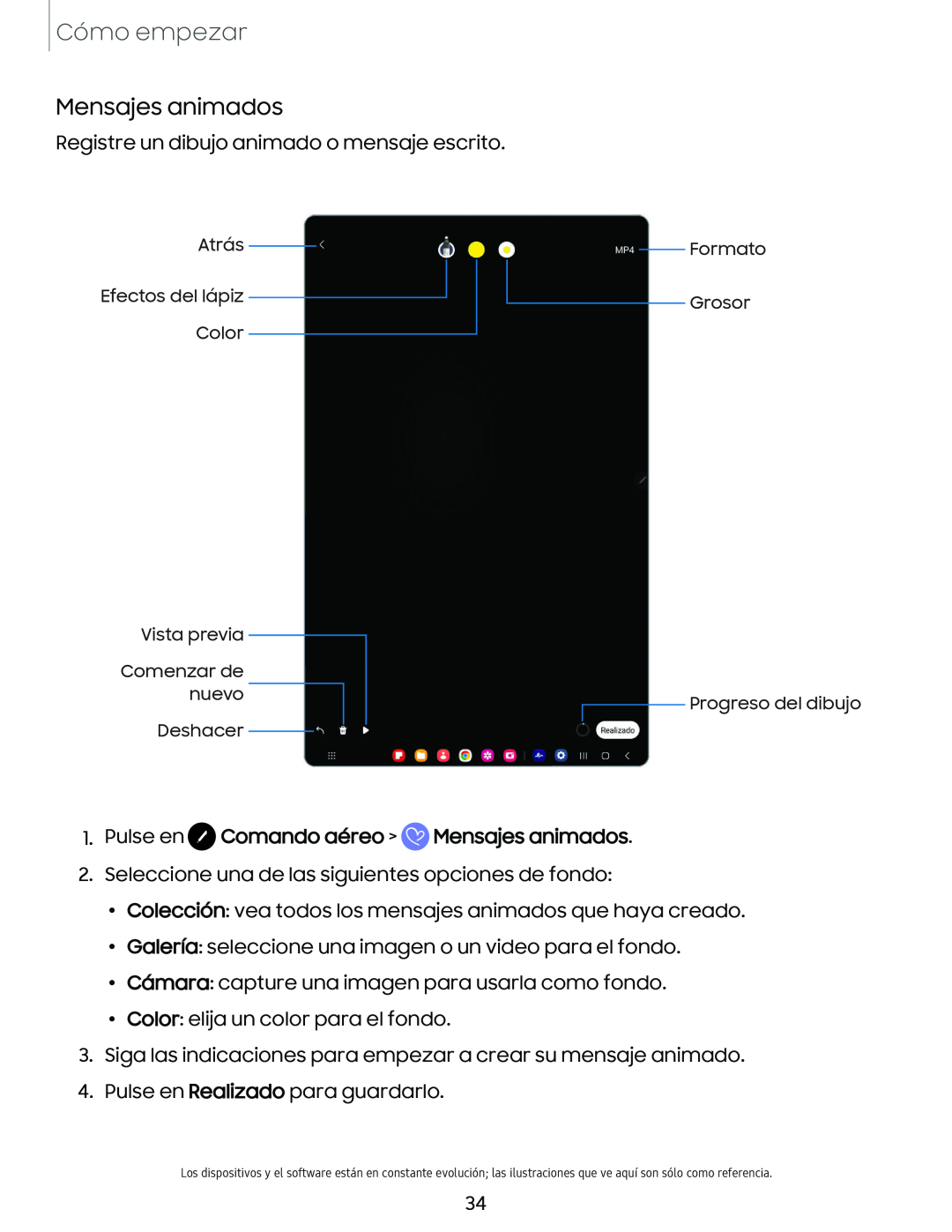 Mensajes animados Galaxy Tab S7 FE AT&T