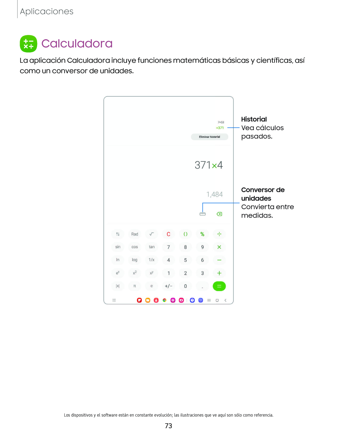 Calculadora Galaxy Tab S7 FE AT&T