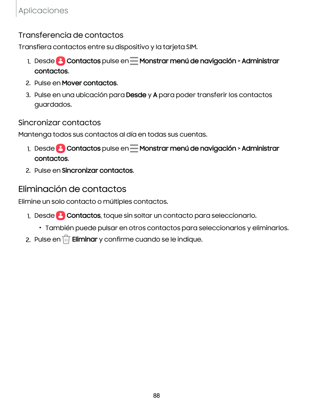 Transferencia de contactos Galaxy Tab S7 FE AT&T