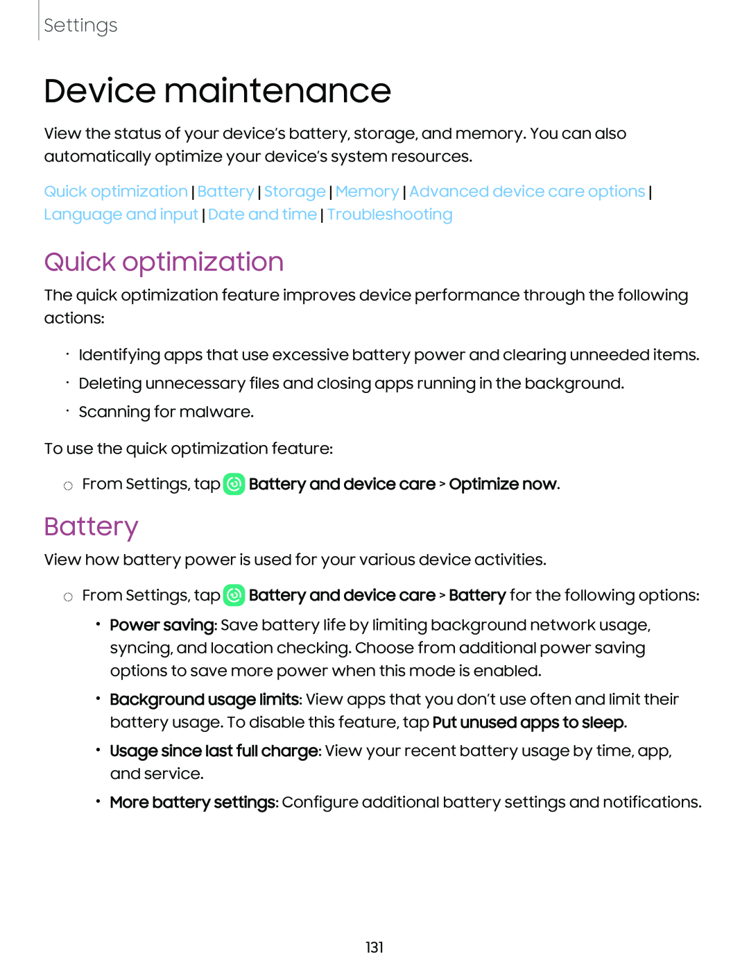 Quick optimization Galaxy Tab S7 FE US Cellular