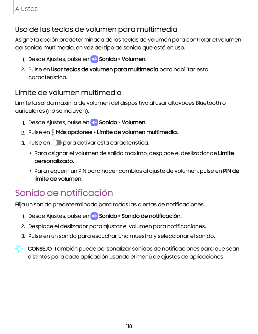 Sonido de notificación Galaxy Tab S7 FE US Cellular