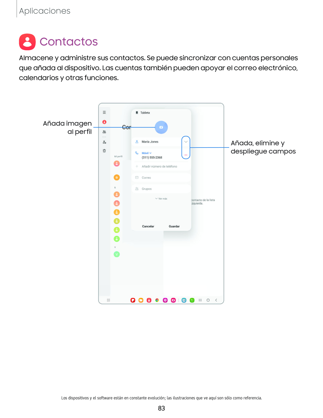 Contactos Galaxy Tab S7 FE US Cellular