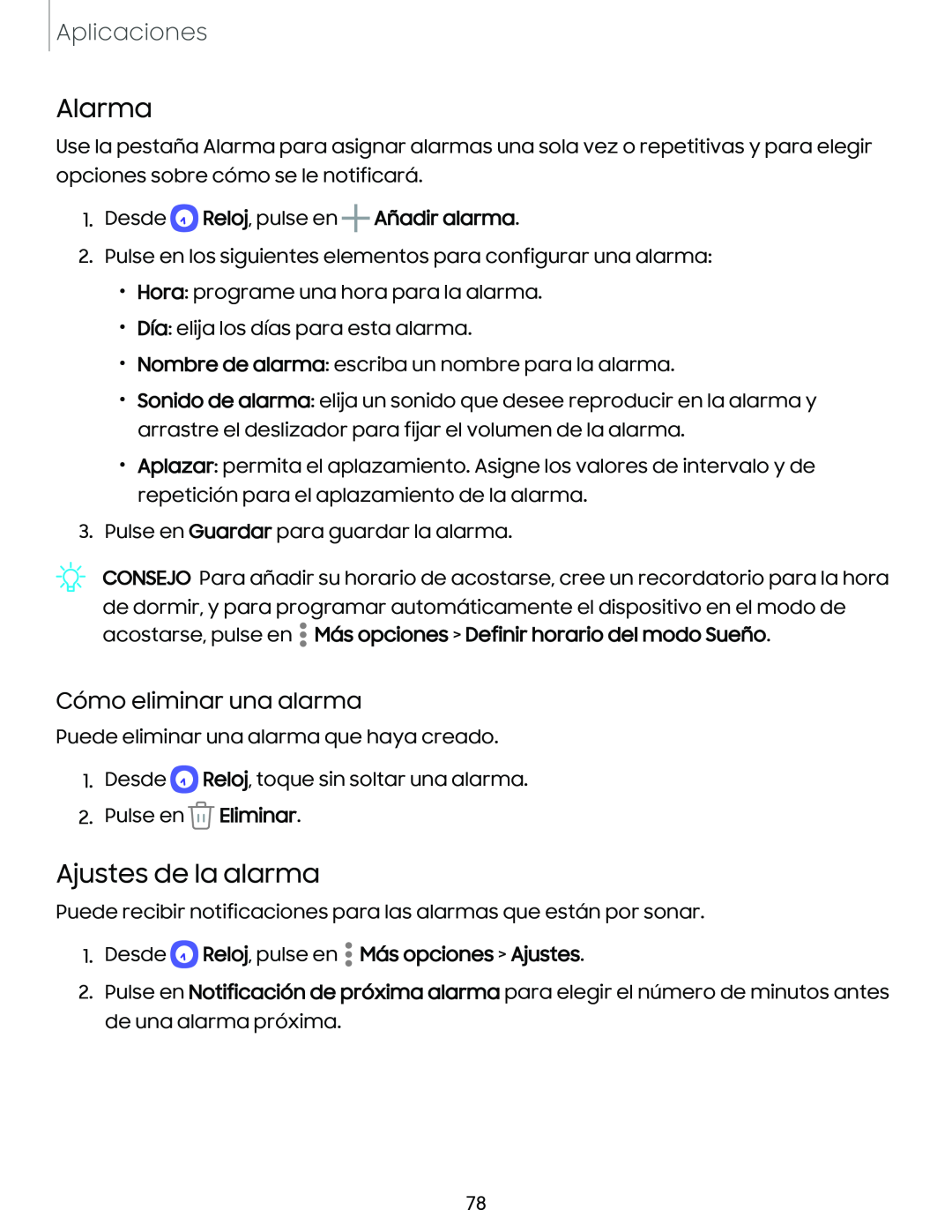 Cómo eliminar una alarma Alarma