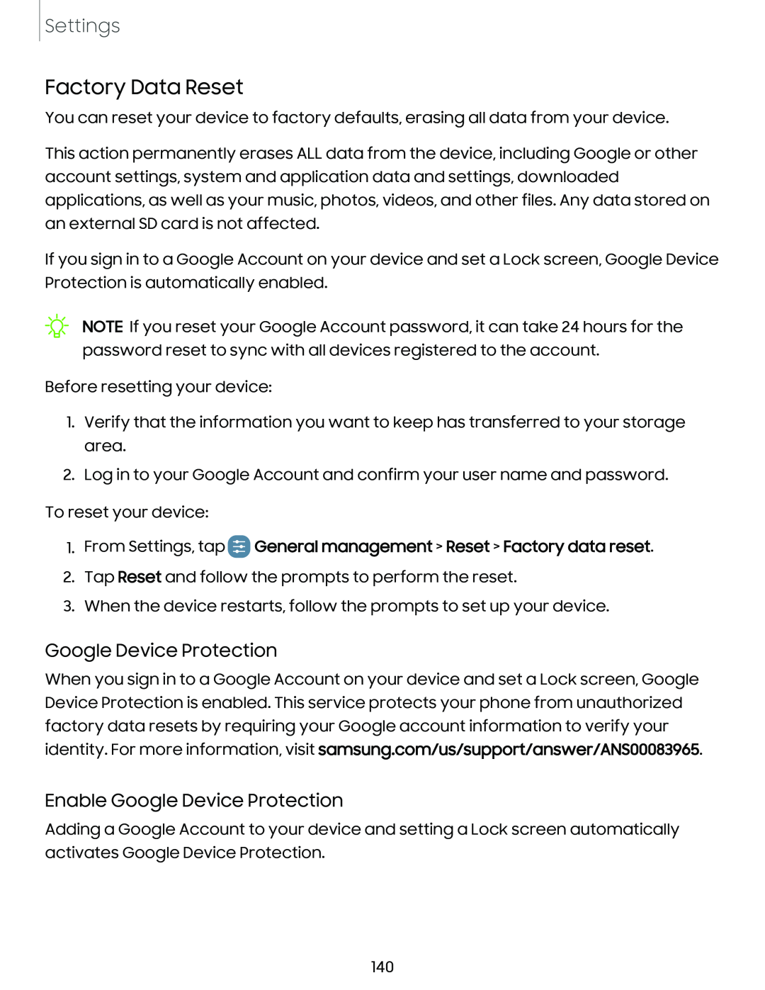 Google Device Protection Enable Google Device Protection