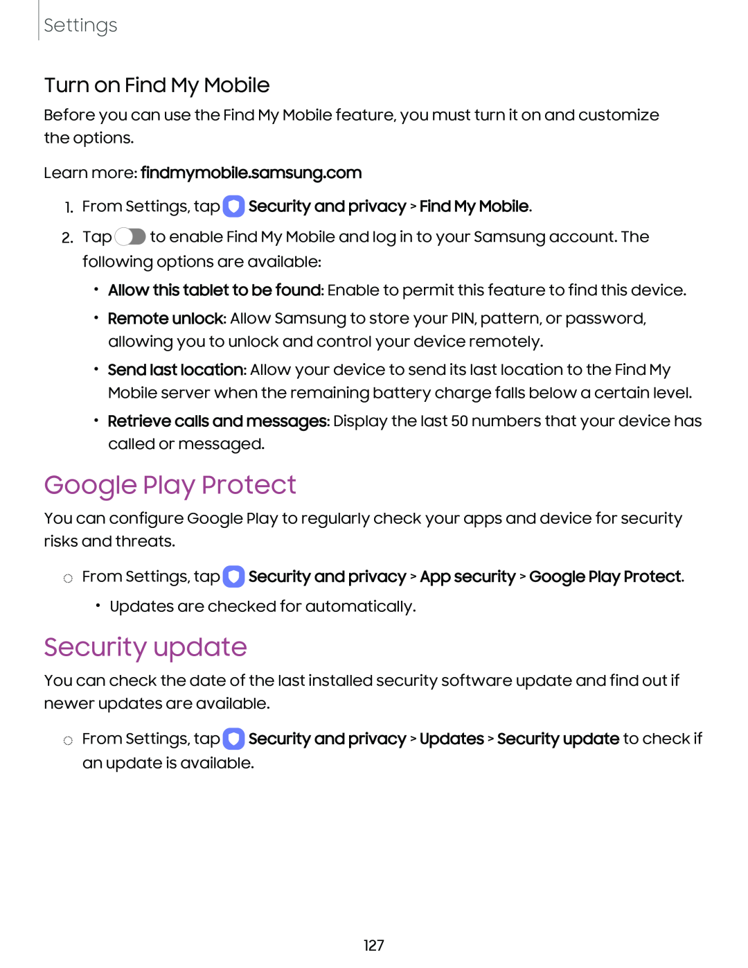 Google Play Protect Galaxy Tab S9+ AT&T