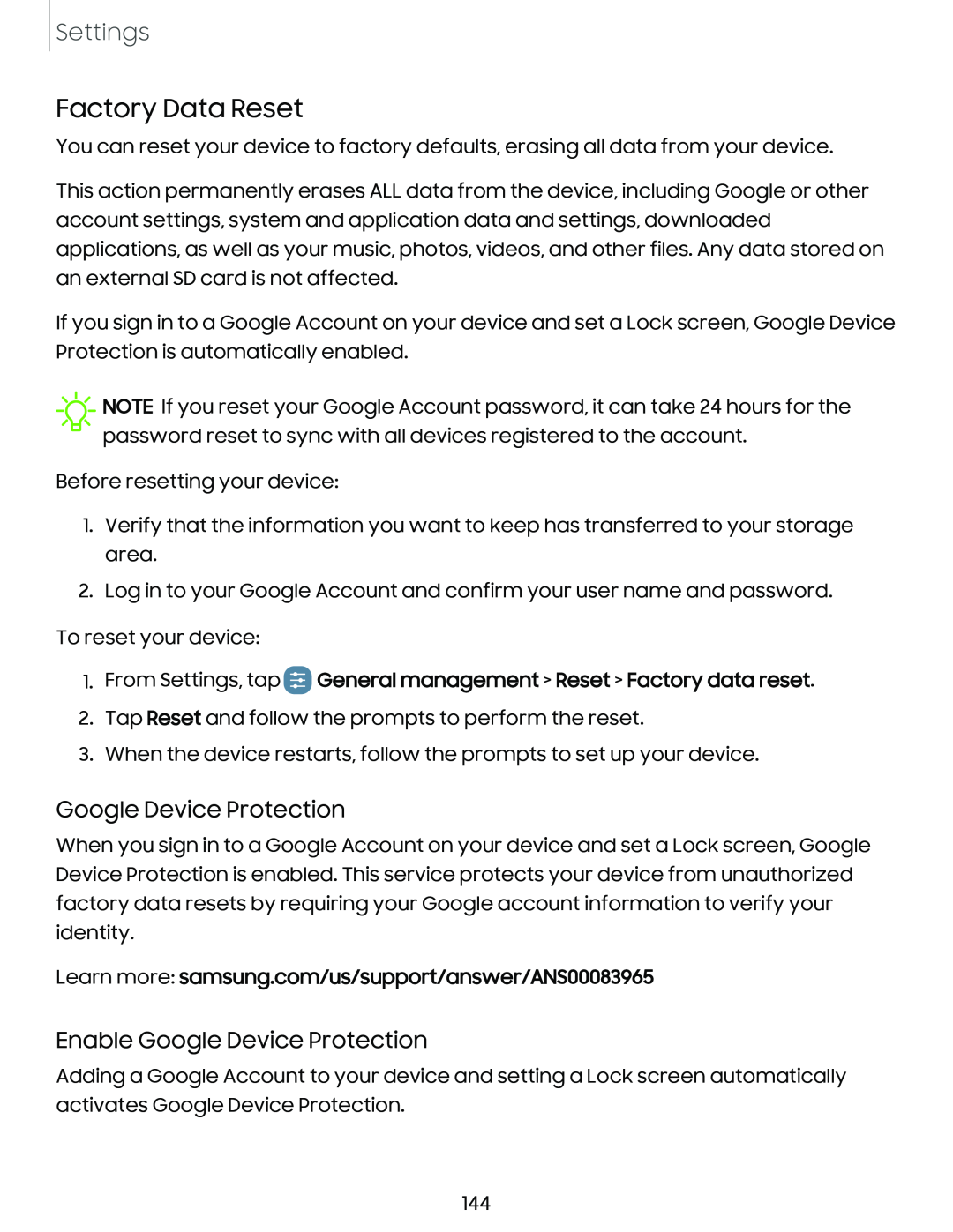 Google Device Protection Enable Google Device Protection