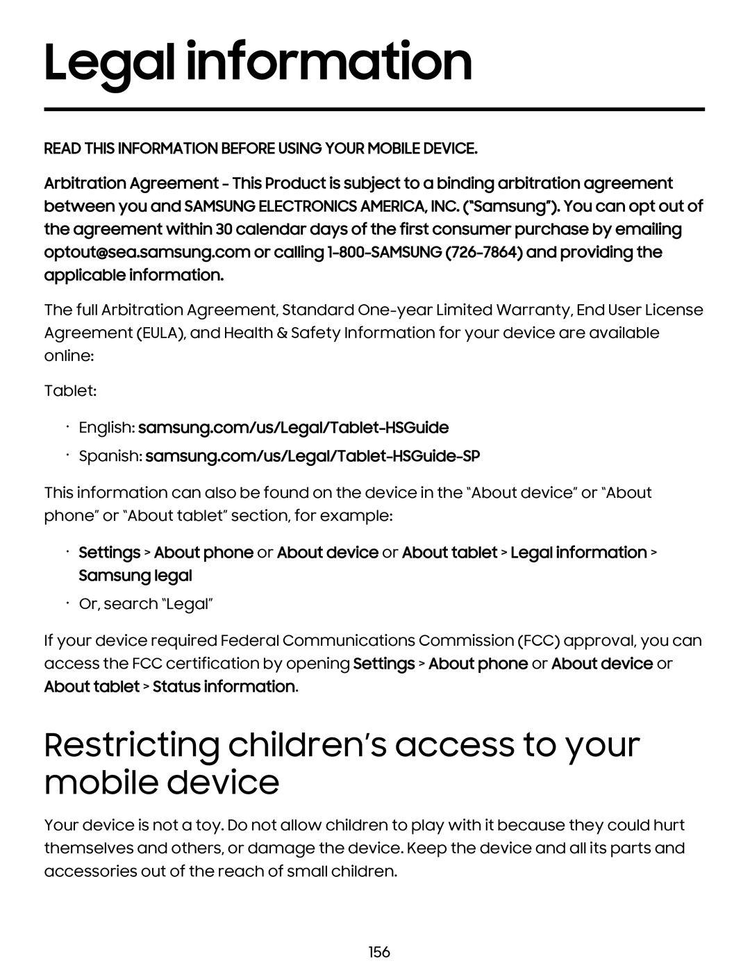 Restricting children’s access to your mobile device Galaxy Tab S9+ AT&T